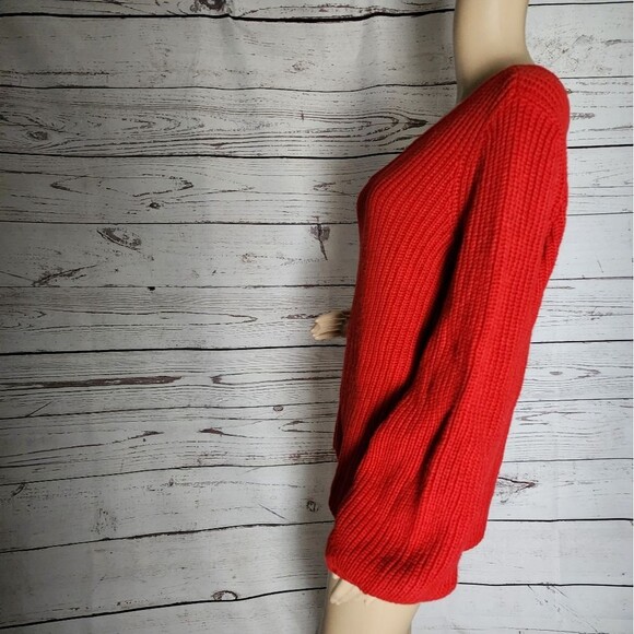 Aqua One Shoulder Red Sweater Medium NWT - Picture 3 of 6
